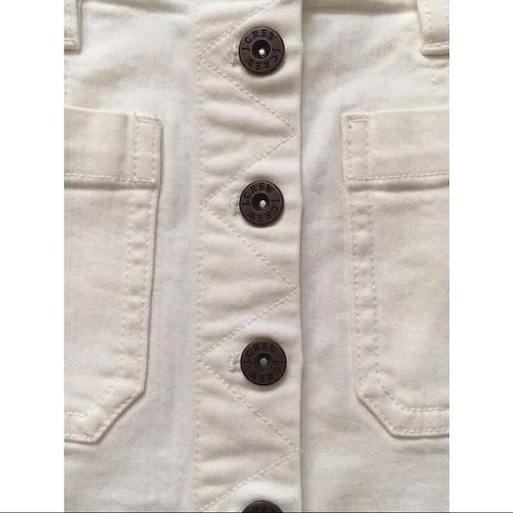 J Crew White Denim Skirt - Picture 2 of 5